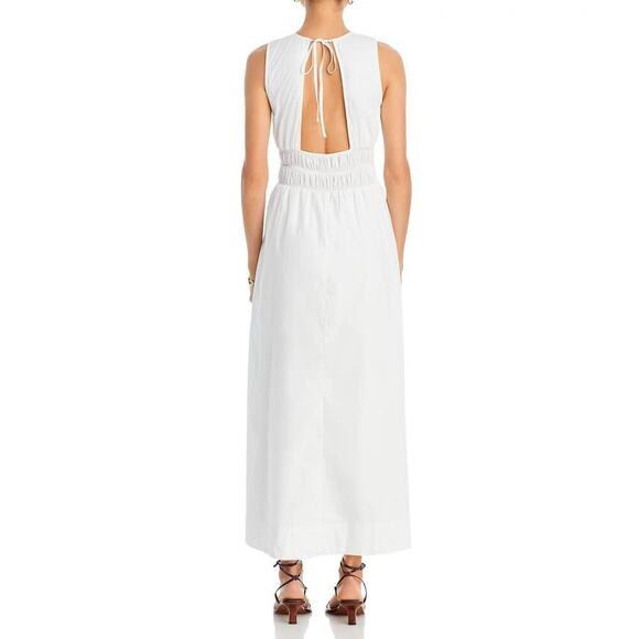 Faithful the Brand Solem White Midi Dress Small NWT - Picture 3 of 7